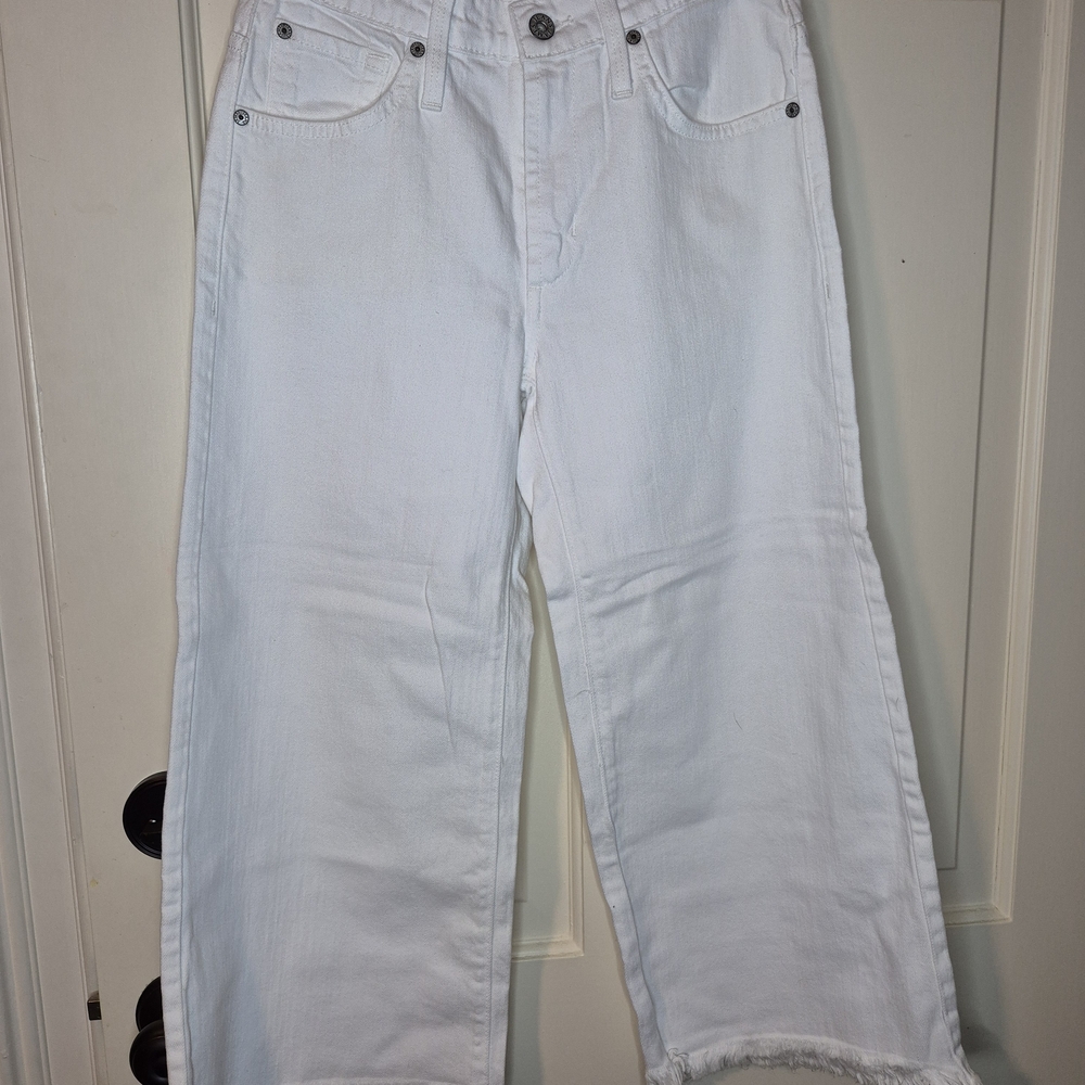 James Jeans Women's Ankle Cropped Jeans in White